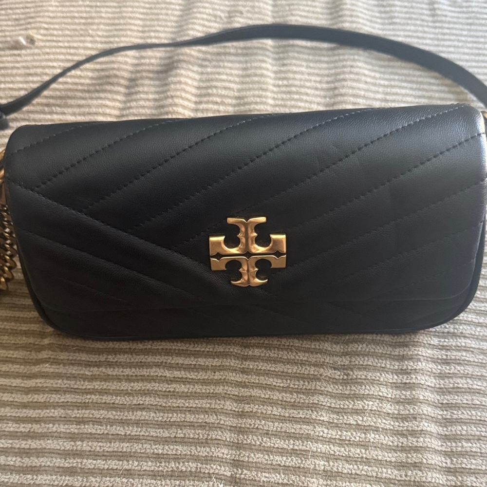 Tory Burch Black Quilted Crossbody Bag